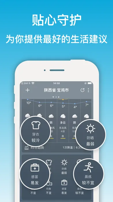 Captures d'écran de 开薪天气-日历万年历黄历查询工具