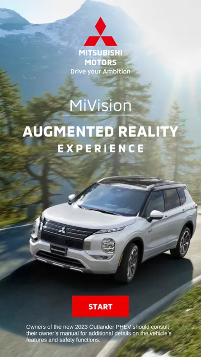 ภาพหน้าจอของ Mitsubishi Motors MiVision AR