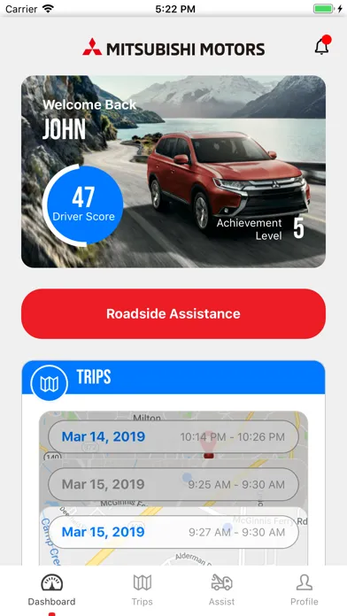 Mitsubishi Motors Road Assist+ Ekran Görüntüleri