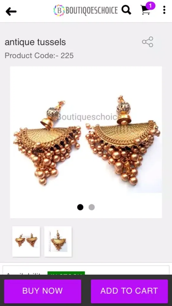Zrzuty ekranu Boutiques Choice