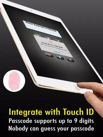 Capturas de tela do Safe Mail for Gmail Free : secure and easy email mobile app with Touch ID to access multiple Gmail and Google Apps inbox accounts iPad