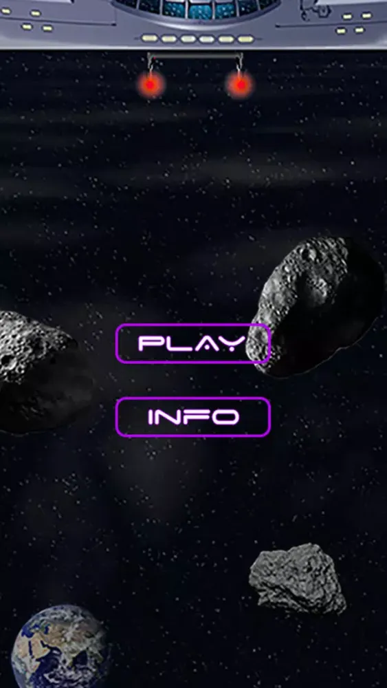 Capturas de tela do Space-Mission