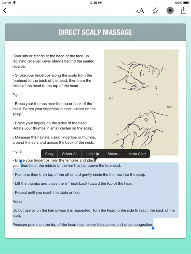 ภาพหน้าจอของ #1 Massage Deck iPad 