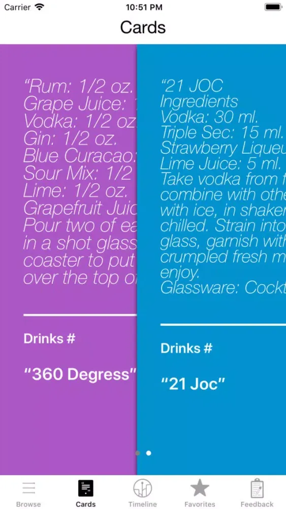 Captures d'écran de BarBack Cocktails To Go