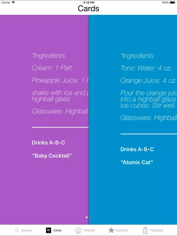 Non - Alcoholic Drink Guide iPad  Screenshots