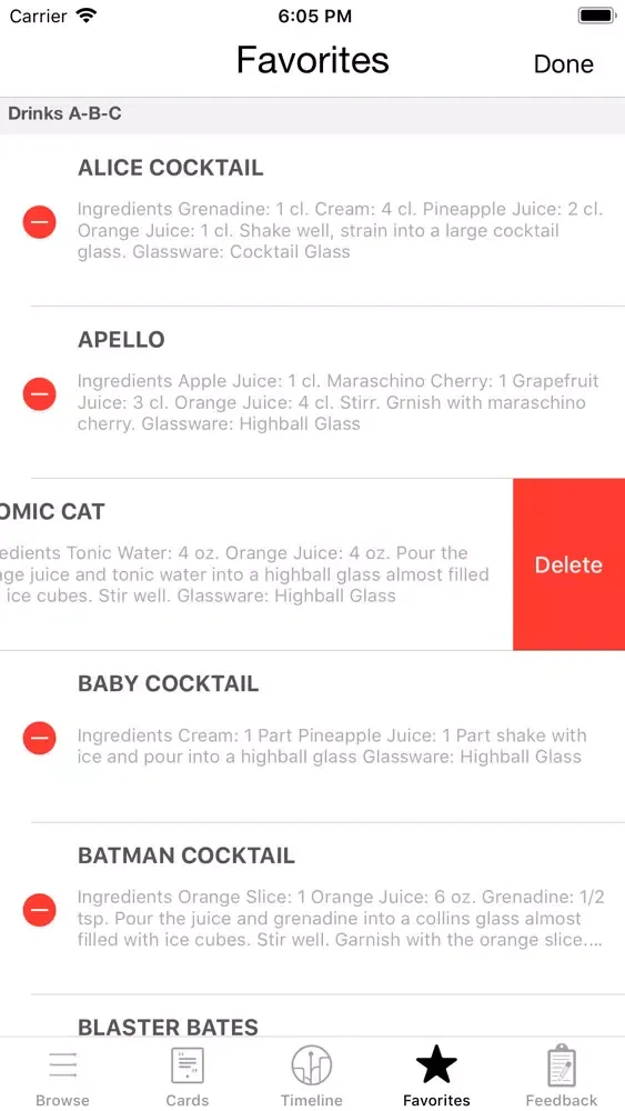 Non - Alcoholic Drink Guide Screenshots