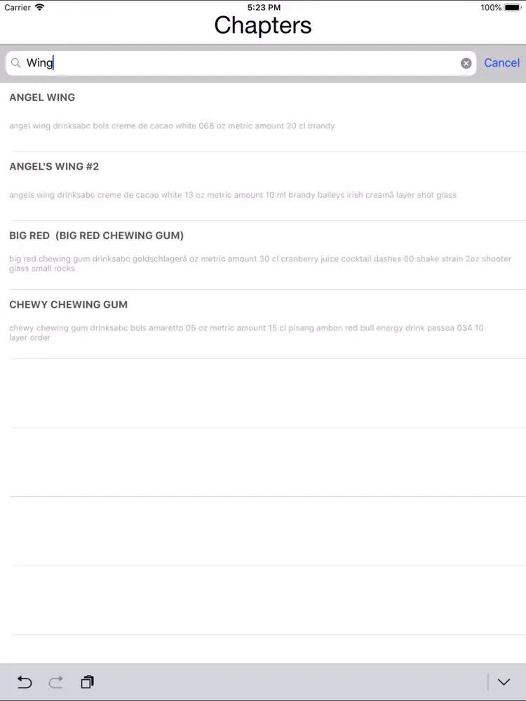 Capturas de pantalla de BarBack Shooter Drinks Guide iPad 