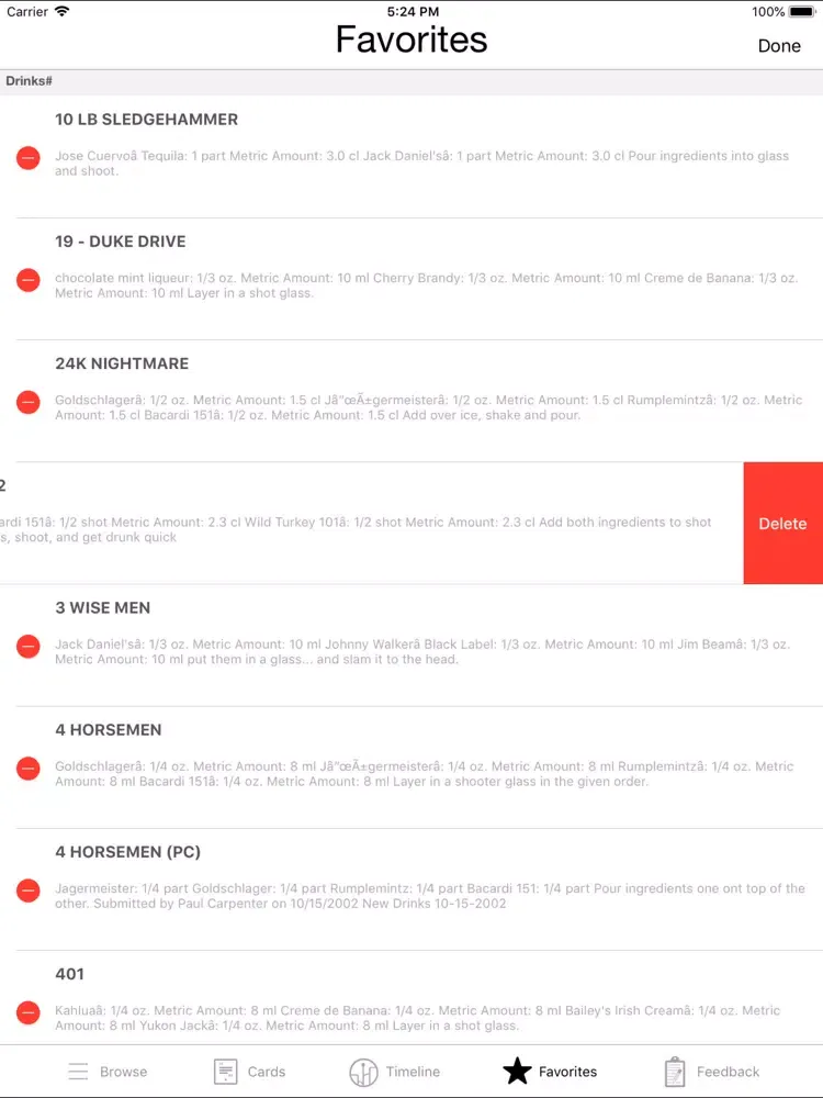 Capturas de pantalla de BarBack Shooter Drinks Guide iPad 