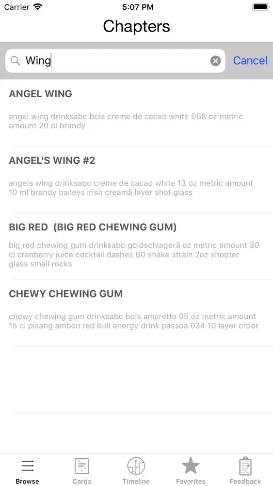 Capturas de pantalla de BarBack Shooter Drinks Guide