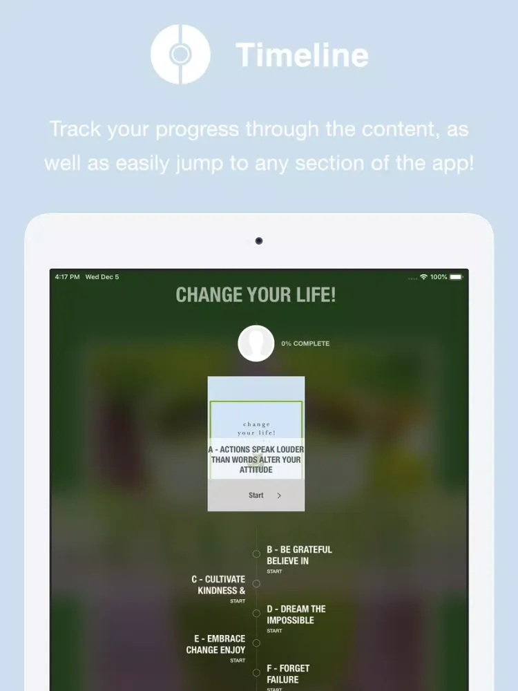 Change Your Life!! iPad 應用截圖