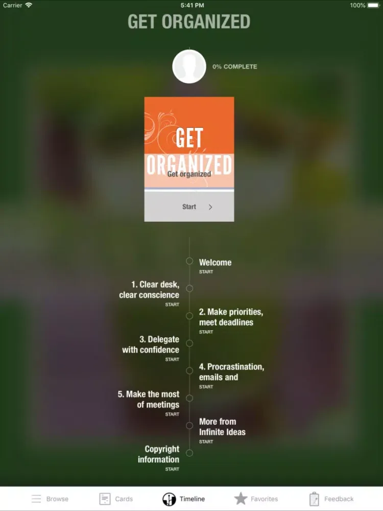 Captures d'écran de Get Organized iPad 