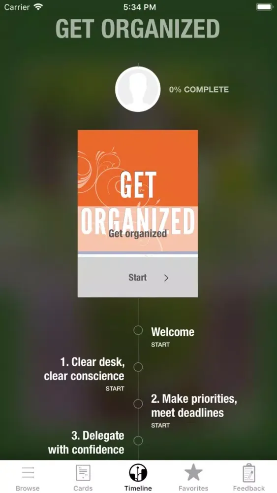 Captures d'écran de Get Organized