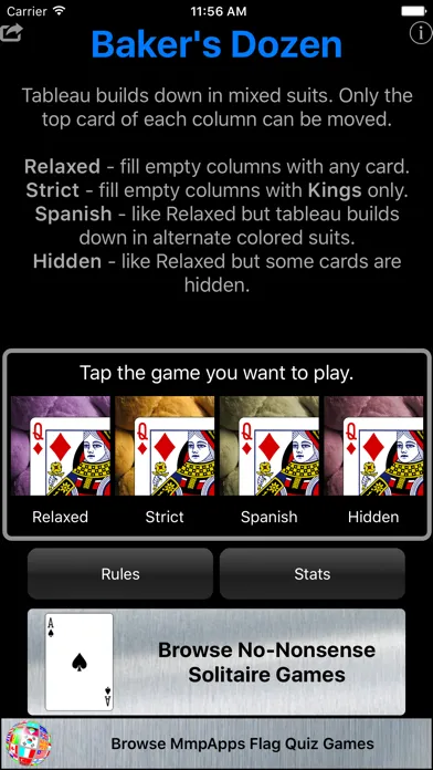 Baker's Dozen Solitaire 스크린샷