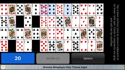 Captures d'écran de Montana Classic Solitaire