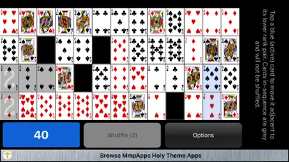 Captures d'écran de Montana Classic Solitaire