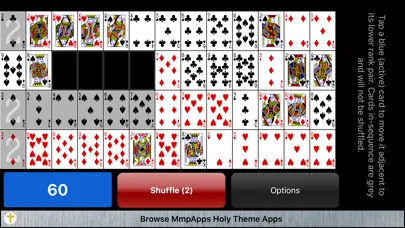 Captures d'écran de Montana Classic Solitaire