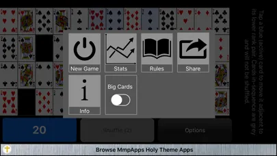 Captures d'écran de Montana Classic Solitaire