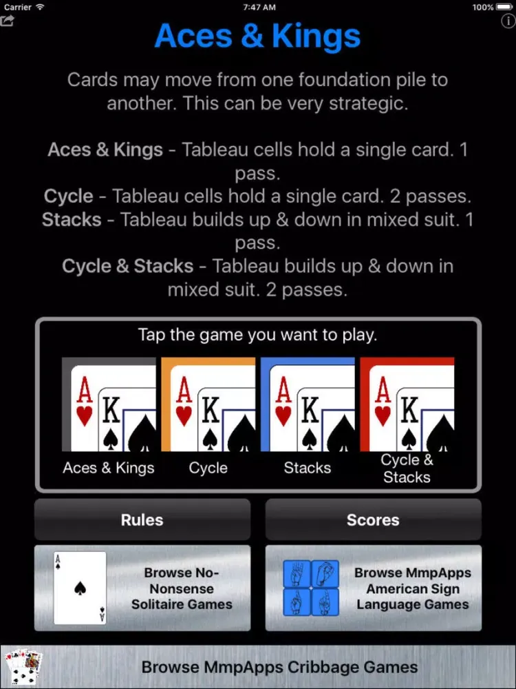 صور Aces & Kings Solitaire iPad 