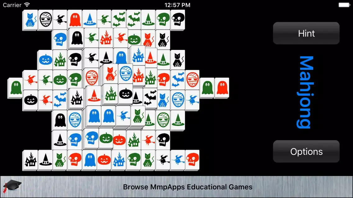 Mahjong Halloween - A Tile Matching Game स्क्रीनशॉट