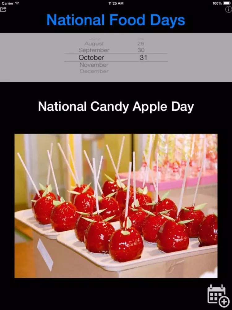 National Food Days iPad 应用截图