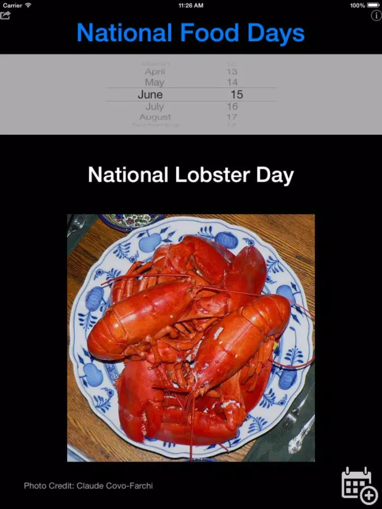 National Food Days iPad 应用截图