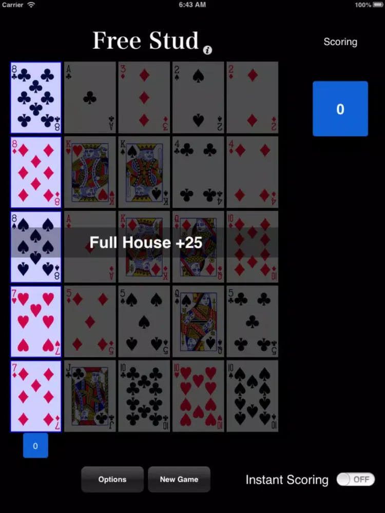 Скриншоты Poker Square Choice iPad 