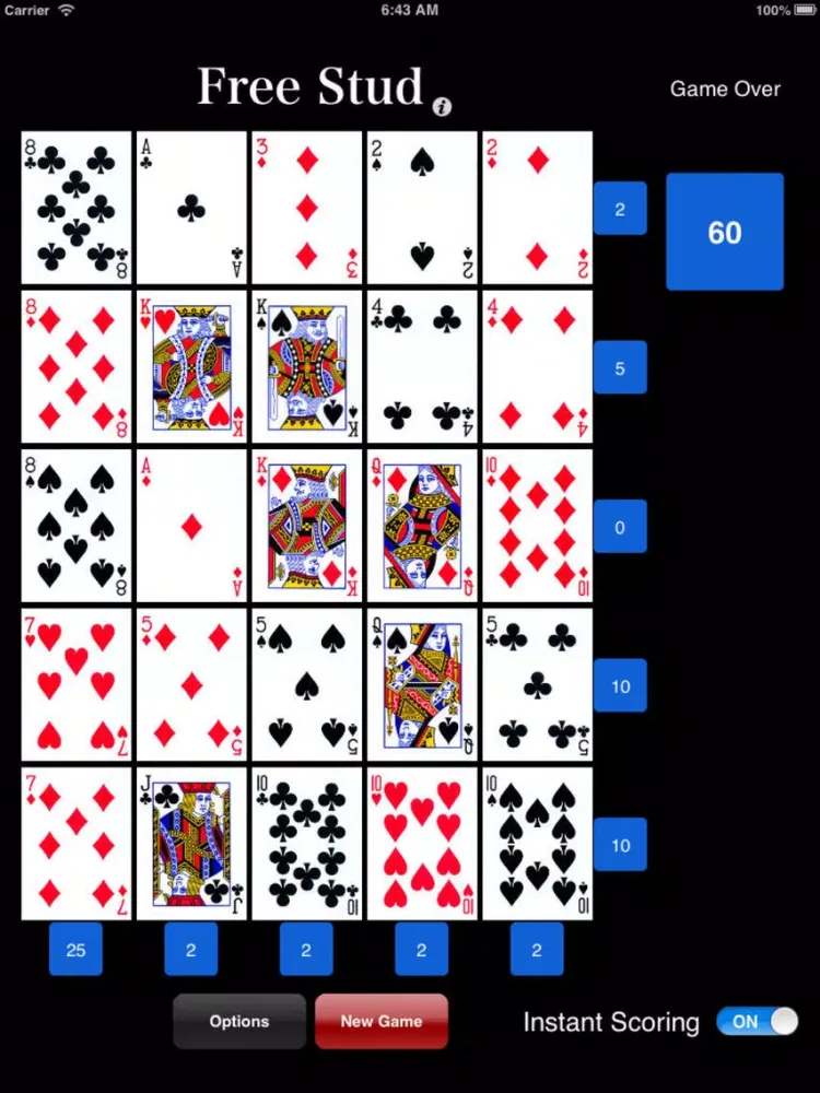 Скриншоты Poker Square Choice iPad 