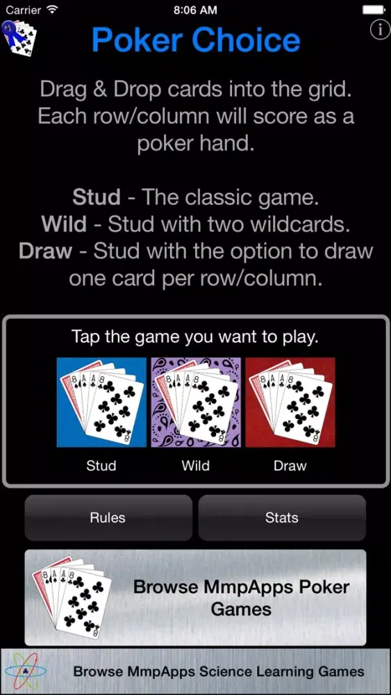 Скриншоты Poker Square Choice