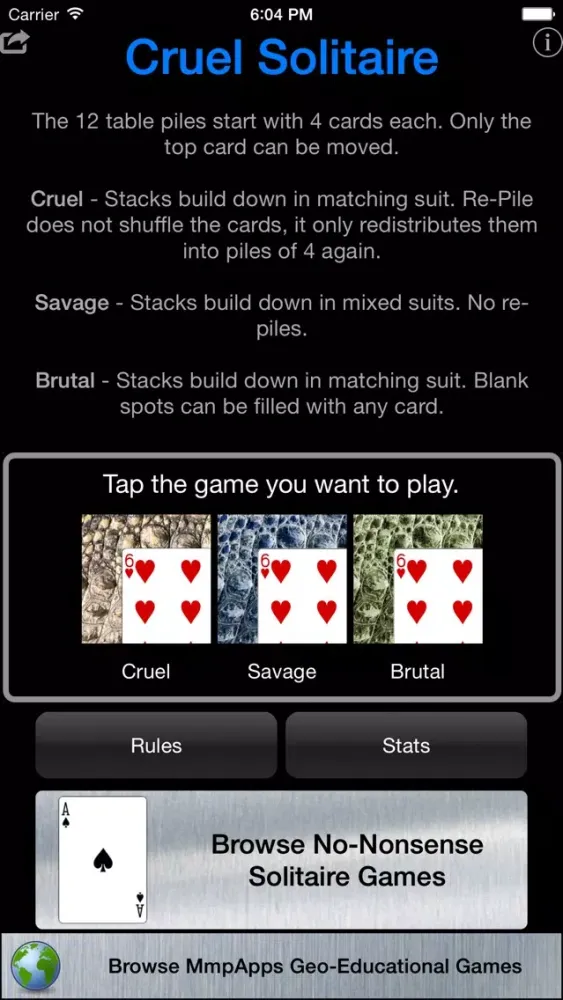 Cruel Solitaire - Classic應用截圖