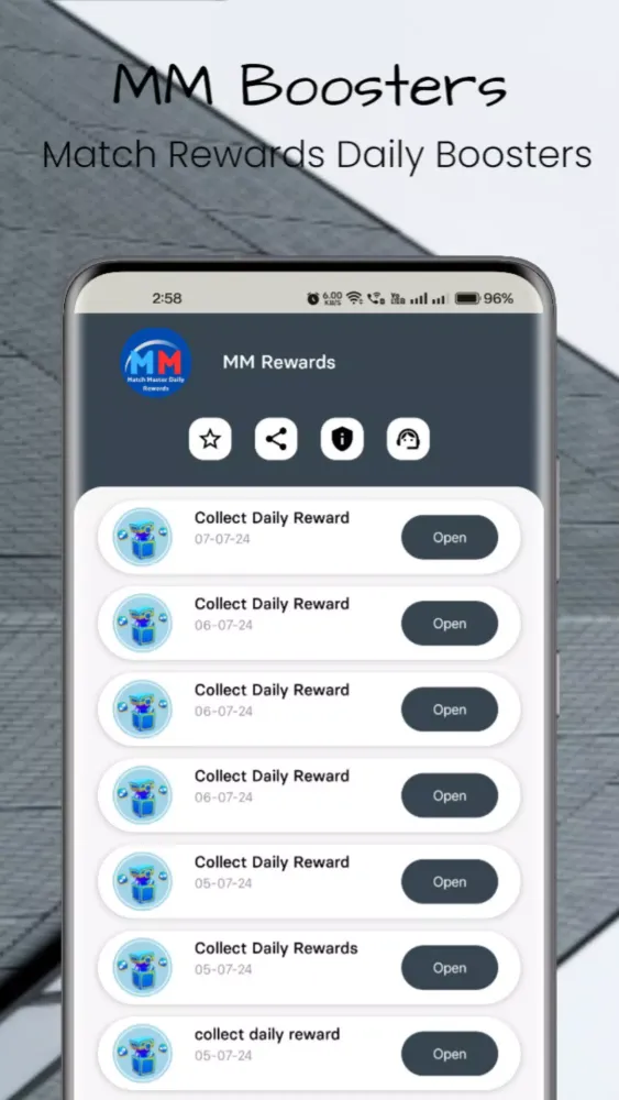Capturas de pantalla de MM Daily Booster Rewards