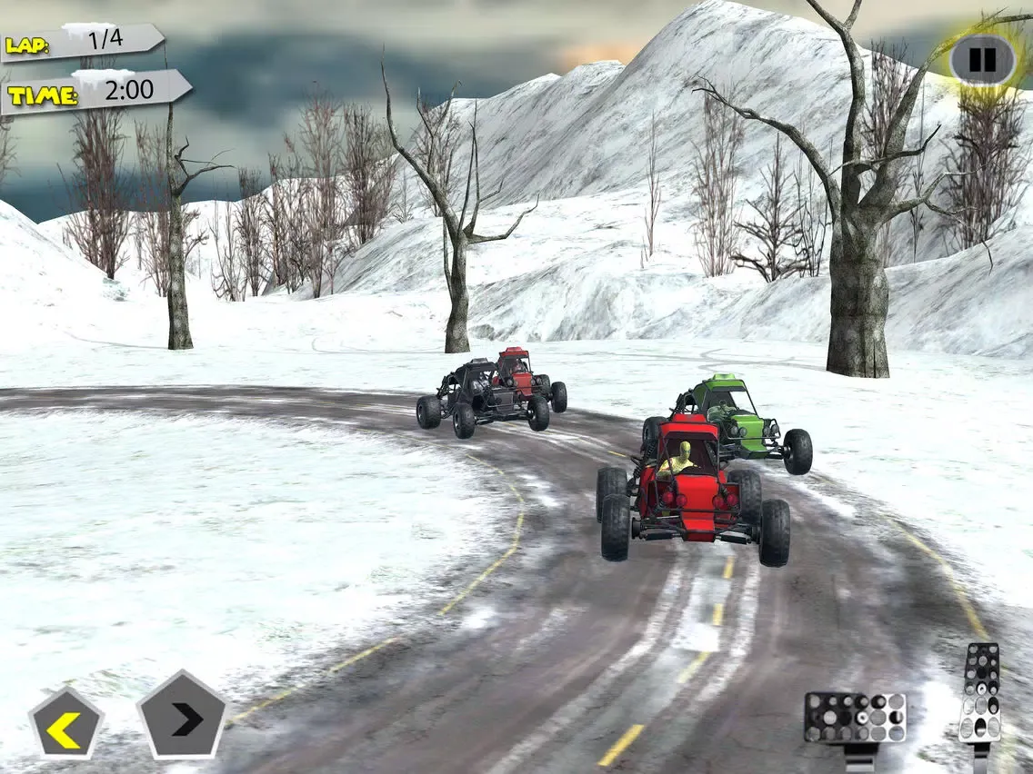 Buggy Car Snow Downhill Racing iPad  스크린샷