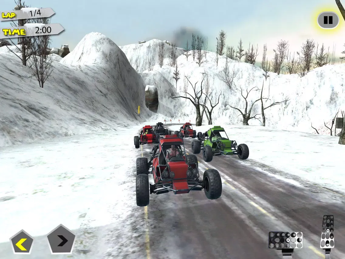 Buggy Car Snow Downhill Racing iPad  스크린샷