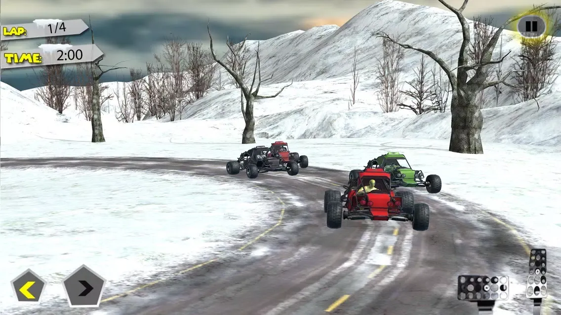 Buggy Car Snow Downhill Racing 스크린샷