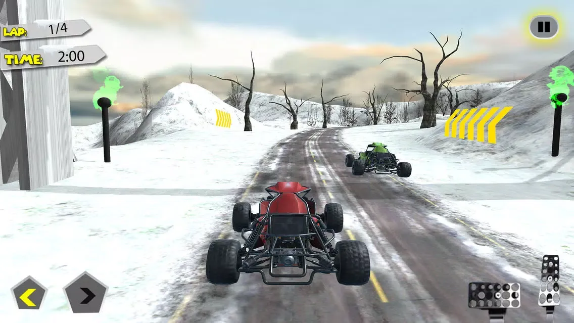 Buggy Car Snow Downhill Racing 스크린샷