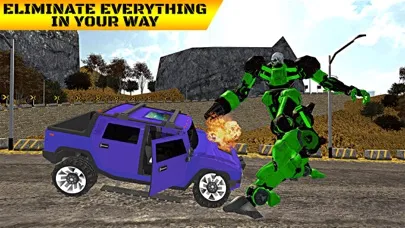 Tangkapan skrin Offroad Hummer Robot Transformation : Iron Machine