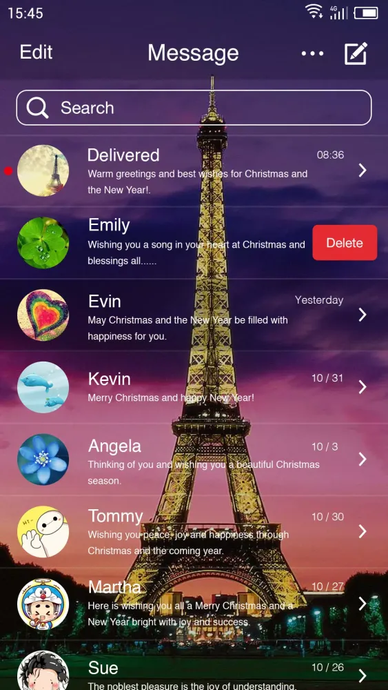 Eiffel Tower - Messaging 7 Screenshots
