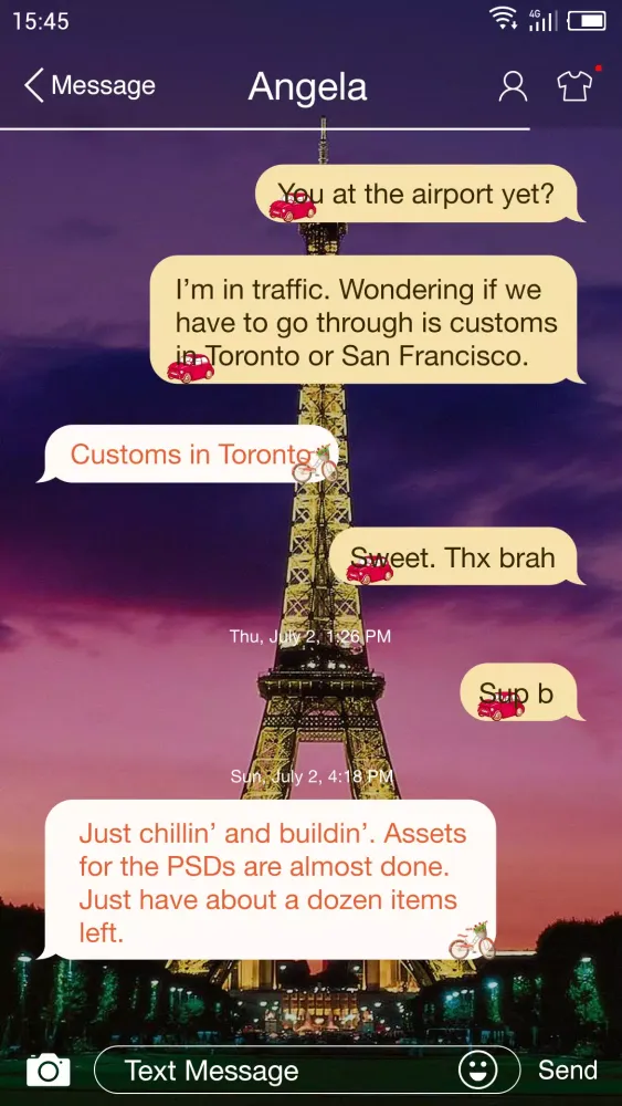 Eiffel Tower - Messaging 7 Screenshots