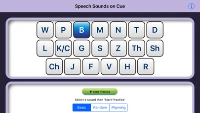Tangkapan skrin Speech Sounds on Cue (US Eng)