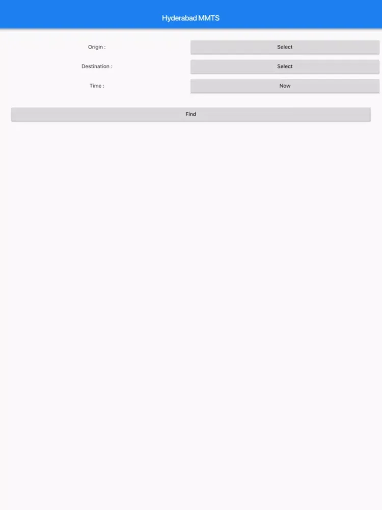 Zrzuty ekranu MMTS Hyderabad iPad 