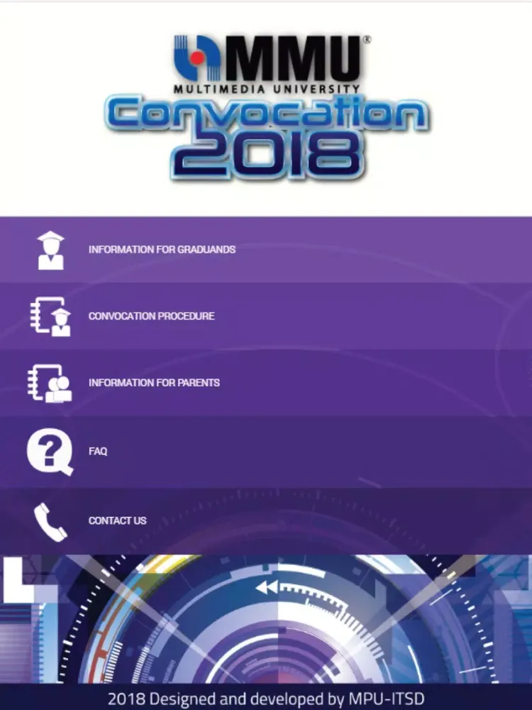 MMU Convocation 2018 iPad 應用截圖