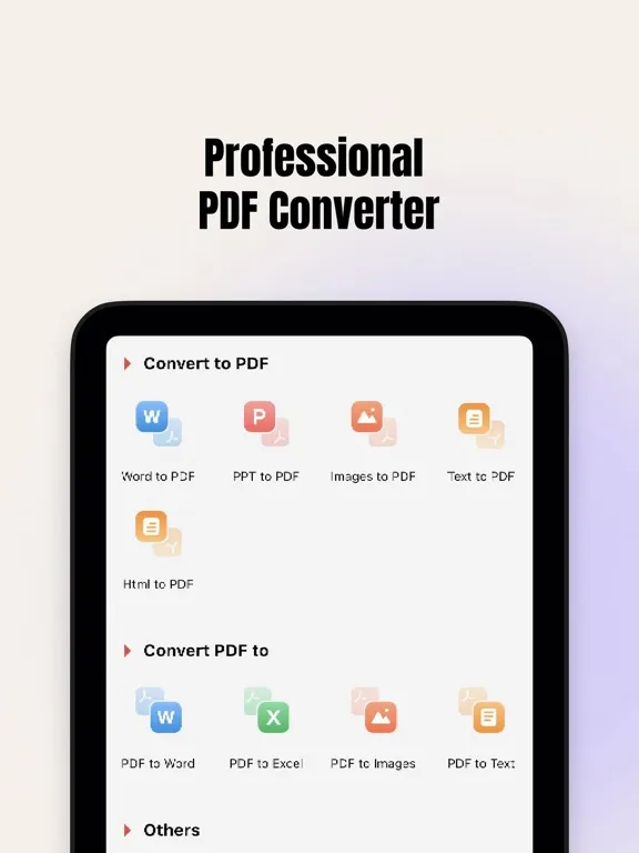 PDF converter-doc,photo to pdf iPad  Screenshots