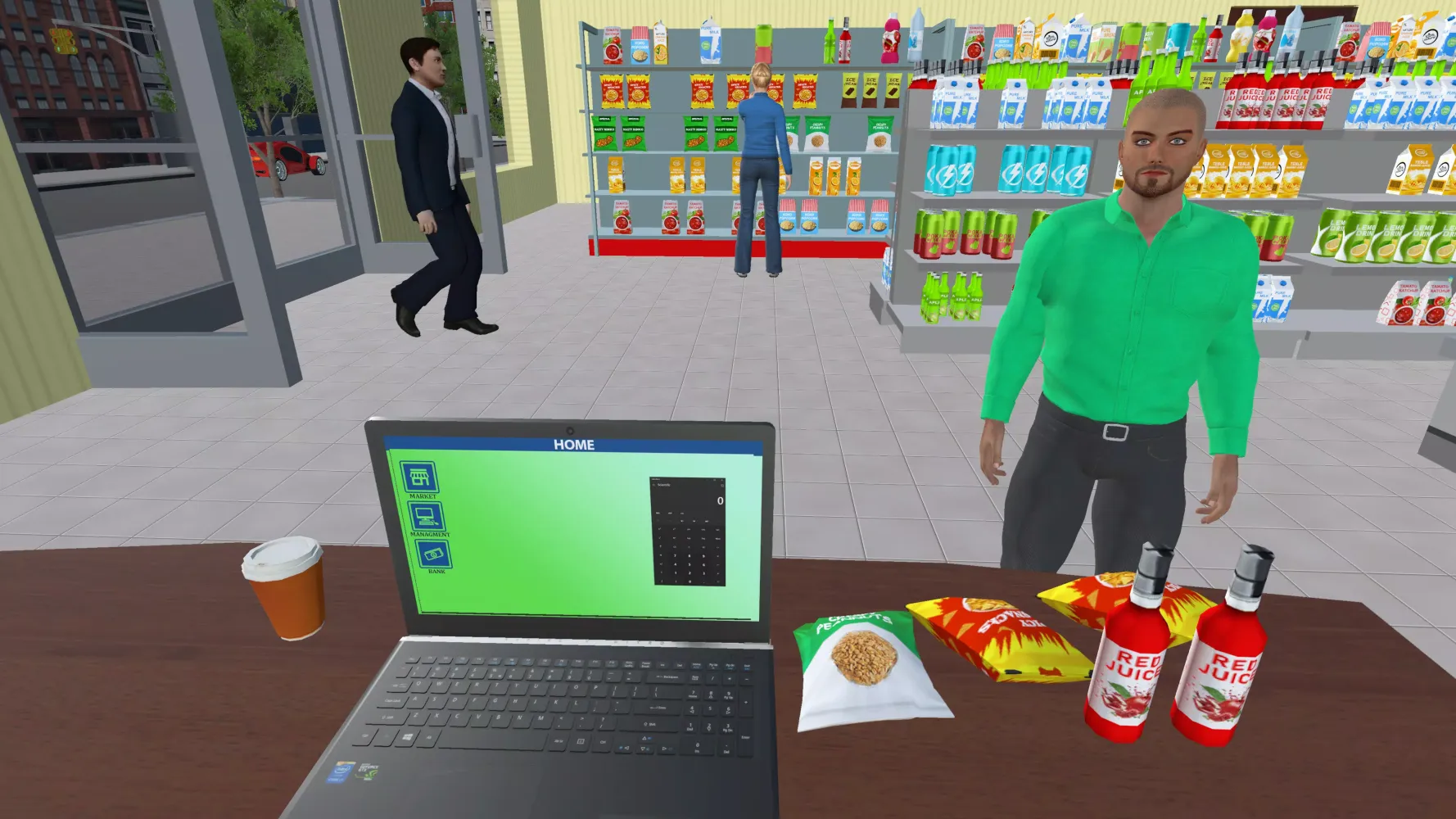 Supermarket business simulator Screenshots