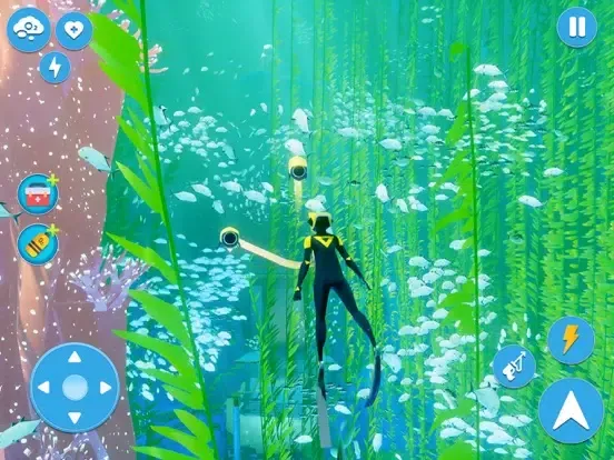 Capturas de tela do Scuba Underwater Diver Game 3D iPad 