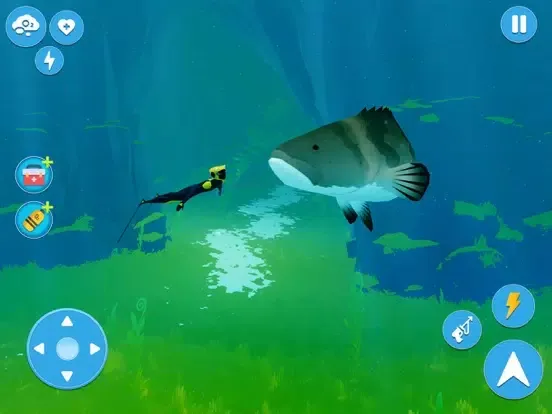 Capturas de tela do Scuba Underwater Diver Game 3D iPad 