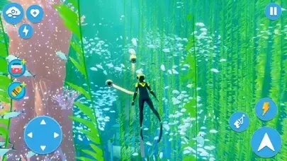Capturas de tela do Scuba Underwater Diver Game 3D