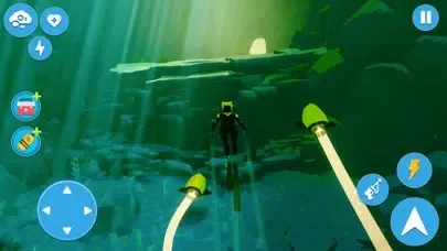 Capturas de tela do Scuba Underwater Diver Game 3D
