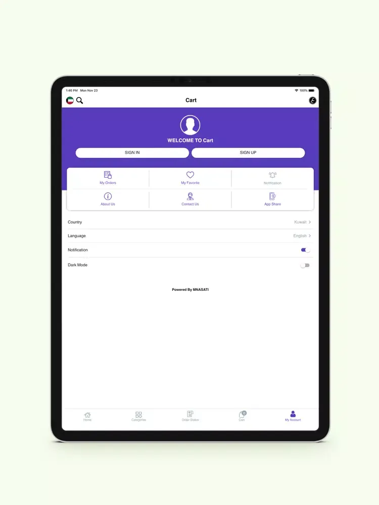 ภาพหน้าจอของ Cart on - كرتون iPad 