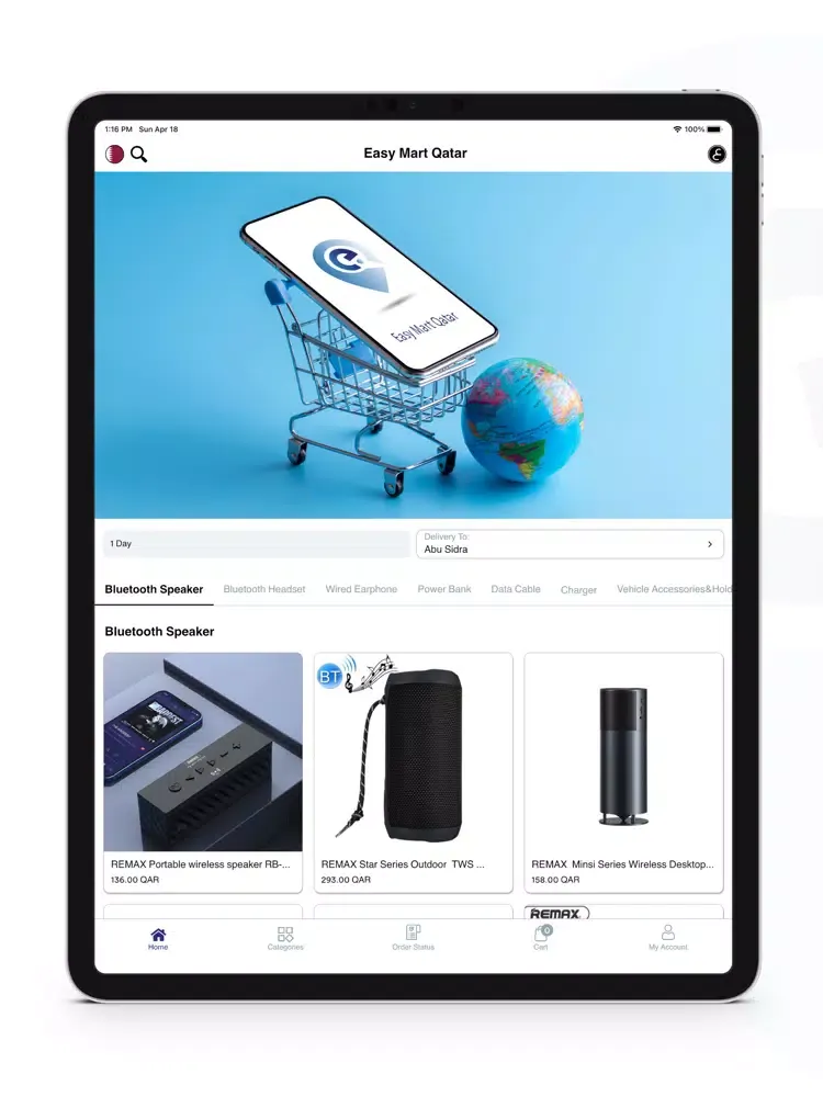 ภาพหน้าจอของ Easy Mart Qatar iPad 