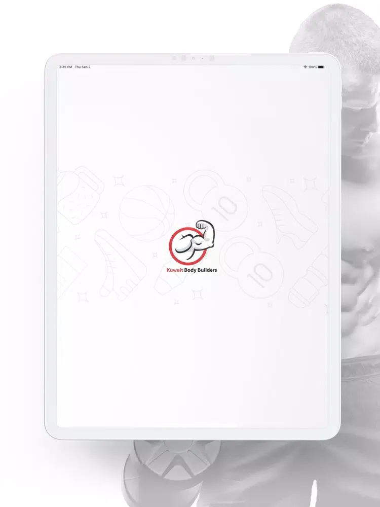 Tangkapan skrin Kuwait Body Builders iPad 