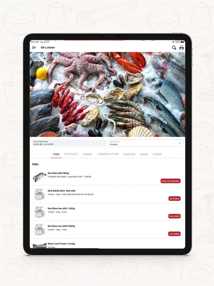 Capturas de tela do Q8 Lobster iPad 